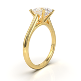 Cathedral Solitaire Frame 1.8mm thickness Yellow Gold