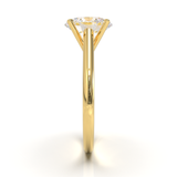 Cathedral Solitaire Frame 1.8mm thickness Yellow Gold