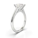 Cathedral Solitaire Frame 1.8mm thickness White Gold