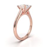 Cathedral Solitaire Frame 1.8mm thickness Rose Gold