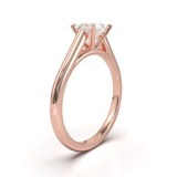 Cathedral Solitaire Frame 1.8mm thickness Rose Gold