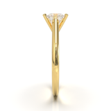 Cathedral Solitaire Frame 1.8mm thickness Yellow Gold