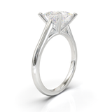 Cathedral Solitaire Frame 1.8mm thickness White Gold