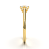 Cathedral Solitaire Frame 1.8mm thickness Yellow Gold