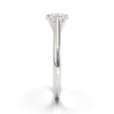 Cathedral Solitaire Frame 1.8mm thickness White Gold