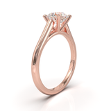 Cathedral Solitaire Frame 1.8mm thickness Rose Gold