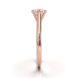 Cathedral Solitaire Frame 1.8mm thickness Rose Gold