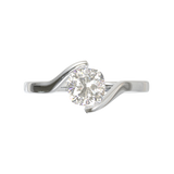 White Gold Floating Frame