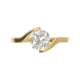 Yellow Gold Floating Frame