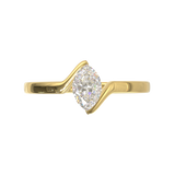 Yellow Gold Floating Frame