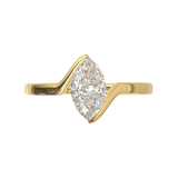 Yellow Gold Floating Frame