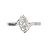 White Gold Floating Frame