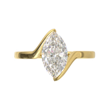Yellow Gold Floating Frame