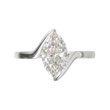 White Gold Floating Frame