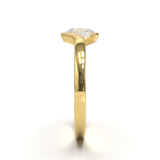 Yellow Gold Floating Frame