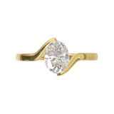 Yellow Gold Floating Frame