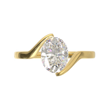 Yellow Gold Floating Frame