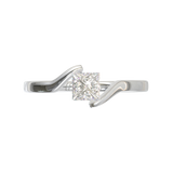 White Gold Floating Frame