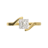 Yellow Gold Floating Frame
