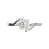 White Gold Floating Frame