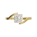Yellow Gold Floating Frame