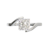 White Gold Floating Frame