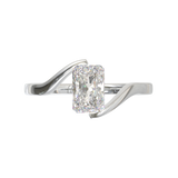 White Gold Floating Frame