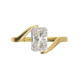 Yellow Gold Floating Frame