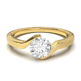 Yellow Gold Floating Frame