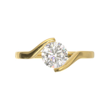 Yellow Gold Floating Frame