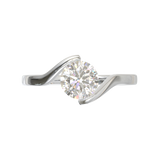 White Gold Floating Frame