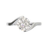 White Gold Floating Frame