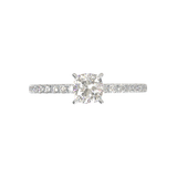 Montura Pavé 0.01 Oro Blanco
