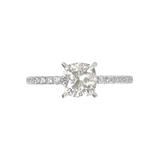 Montura Pavé 0.01 Oro Blanco