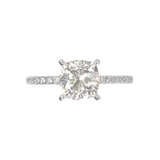 Montura Pavé 0.01 Oro Blanco