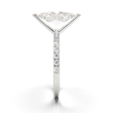 Montura Pavé 0.01 Oro Blanco