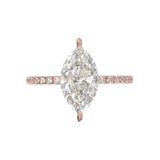 Montura Pavé 0.01 Oro Rosa