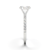 Montura Pavé 0.01 Oro Blanco
