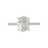 Montura Pavé 0.01 Oro Blanco