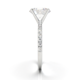 Montura Pavé 0.01 Oro Blanco