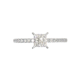 Montura Pavé 0.01 Oro Blanco