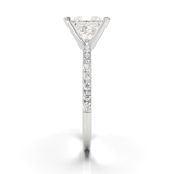 Montura Pavé 0.01 Oro Blanco