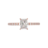 Montura Pavé 0.01 Oro Rosa
