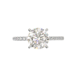 Montura Pavé 0.01 Oro Blanco