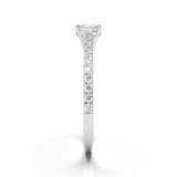 Montura Pavé 0.01 Catedral Oro Blanco