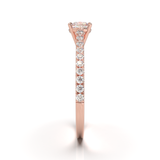 Montura Pavé 0.01 Catedral Oro Rosa