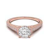 Montura Pavé 0.01 Catedral Oro Rosa