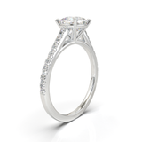 Montura Pavé 0.01 Catedral Oro Blanco