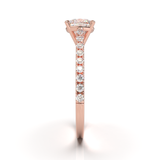 Montura Pavé 0.01 Catedral Oro Rosa