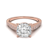 Montura Pavé 0.01 Catedral Oro Rosa
